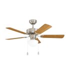 35074 EGLO CADIZ ezüst vagy tölgy mennyezeti ventilátoros lámpa
