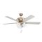 35077 EGLO LAS PALMAS ezüst vagy tölgy mennyezeti ventilátoros lámpa