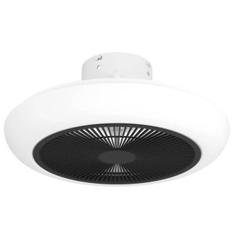 35094 SAYULITA fehér-fekete LED mennyezeti ventilátoros lámpa távirányítóval