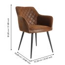 424708 EGLO LIVING MASANTOL szék