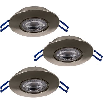   75765 EGLO ZUJAR 3000K LED süllyesztett lámpa 3 db-os szett