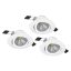 900745 EGLO SALICETO 2700K LED süllyesztett lámpa 3 db