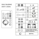 97578 EGLO SILERAS LED fali mennyezeti lámpa