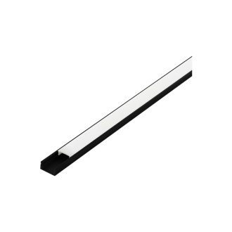   98917 EGLO SURFACE PROFILE 1 9mm-es 1m fekete led profil opál diffúzorral
