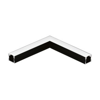   98929 EGLO SURFACE PROFILE 2 fekete led profil sarok elem opál diffúzorral