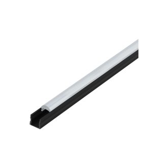   98938 EGLO SURFACE PROFILE 3 20mm-es 2m fekete led profil átlátszó lencse diffúzorral