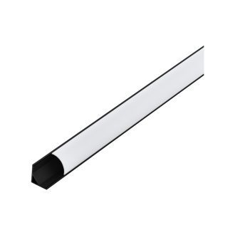   98949 EGLO CORNER PROFILE 1 16mm-es 1m fekete led sarok profil opál diffúzorral