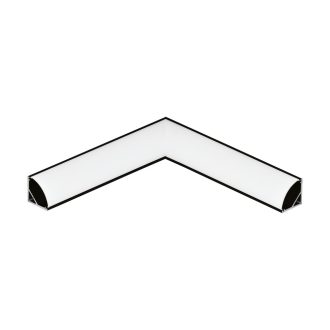   98952 EGLO CORNER PROFILE 1 fekete led sarok profil bal sarok elem opál diffúzorral