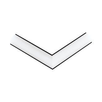   98953 EGLO CORNER PROFILE 1 fekete led sarok profil jobb sarok elem opál diffúzorral