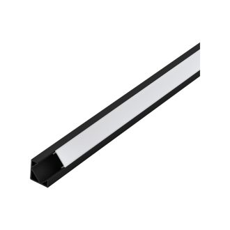   98963 EGLO CORNER PROFILE 2 18mm-es 1m fekete led sarok profil opál diffúzorral