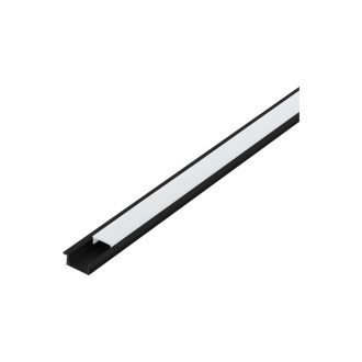   98984 EGLO RECESSED PROFILE 1 9mm-es 1m fekete süllyeszthető led profil opál diffúzorral