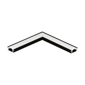   98986 EGLO RECESSED PROFILE 1 fekete süllyeszthető led profil sarok elem opál diffúzorral