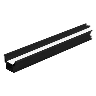   99004 EGLO RECESSED PROFILE 3 1m fekete süllyesztett led profil opál diffúzorral