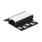 99498 EGLO RECESSED PROFILE 4 - 2 m fekete T profil LED szalaghoz opál diffúzorral