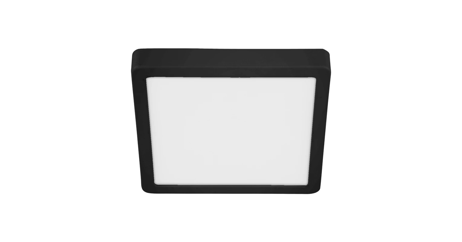 EGLO 30762 Fueva 5 fürdőszobai mennyezeti LED panel 28,5x28,5cm, fekete