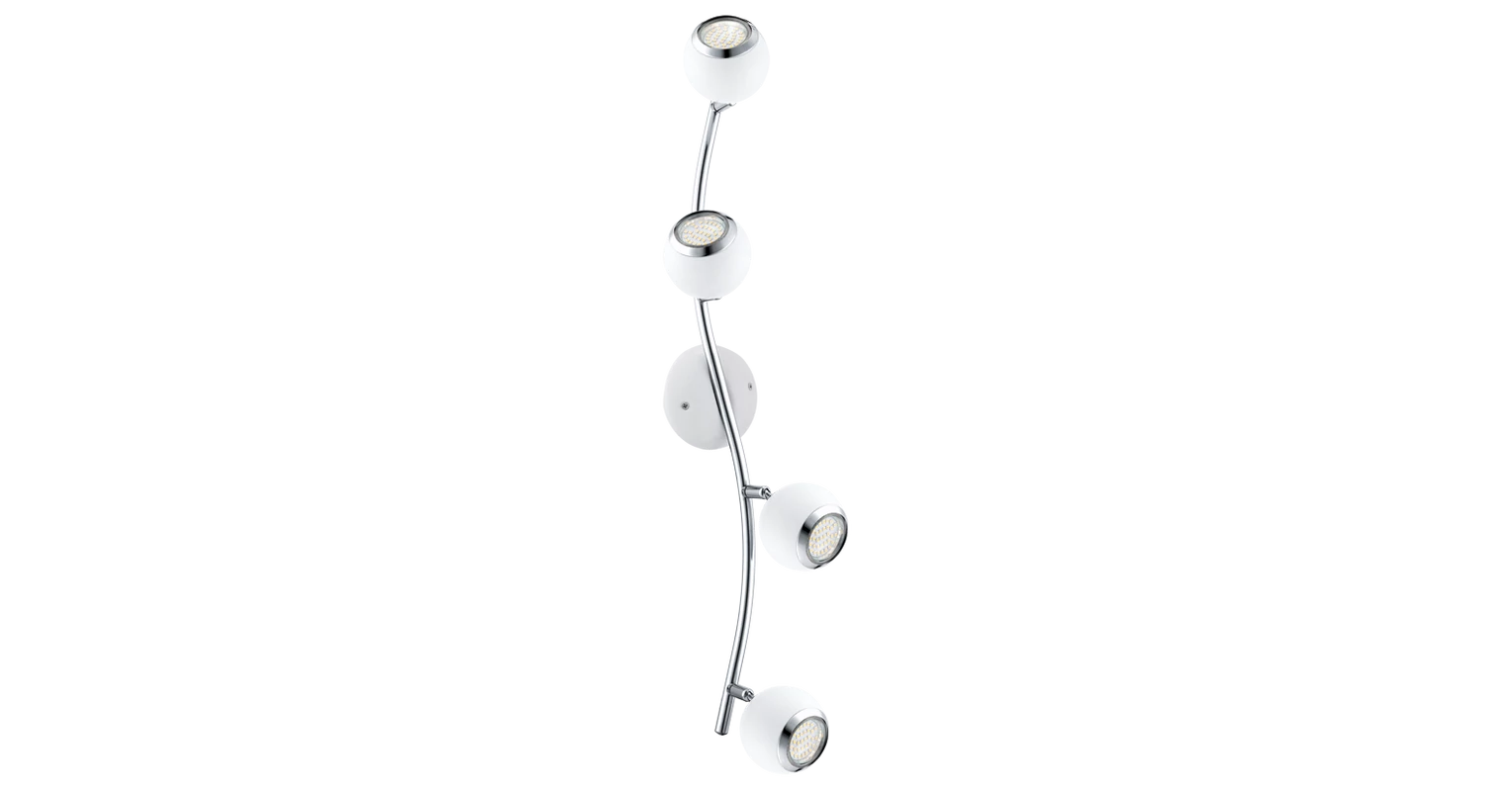 EGLO 31004 szpot mennyezeti lámpa 4xGU10 3W LED fehér/kr acél 64cm hullám Bimeda