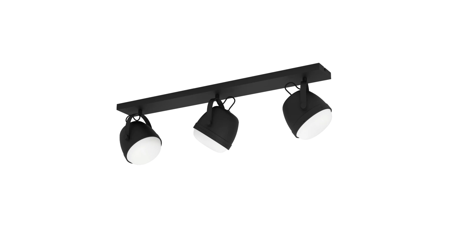 EGLO 390045 Upanema mennyezeti lámpa, fekete, 3xE27 foglalattal