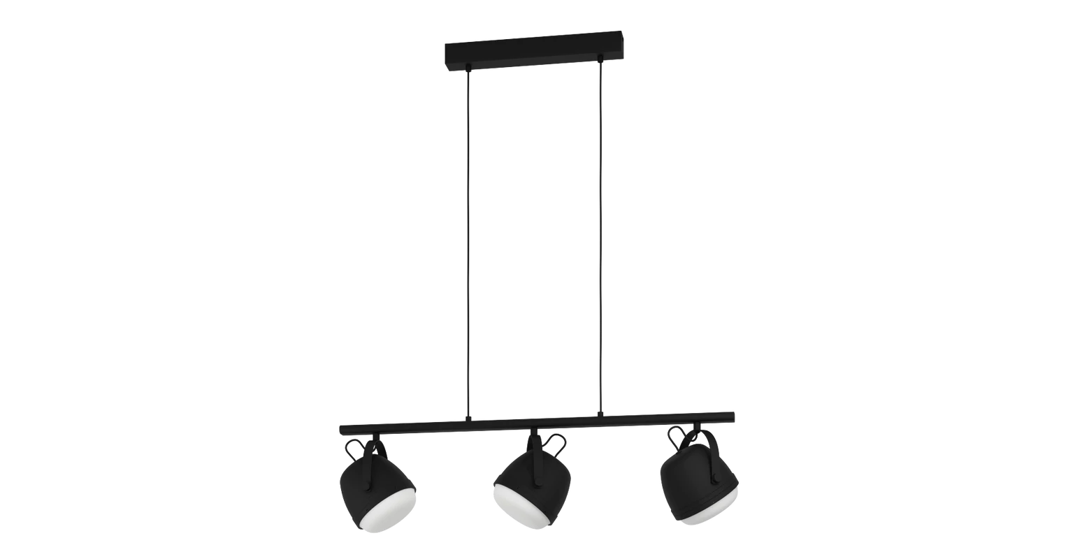 EGLO 390046 Upanema függesztett lámpa, fekete-fehér, 3xE27 foglalattal