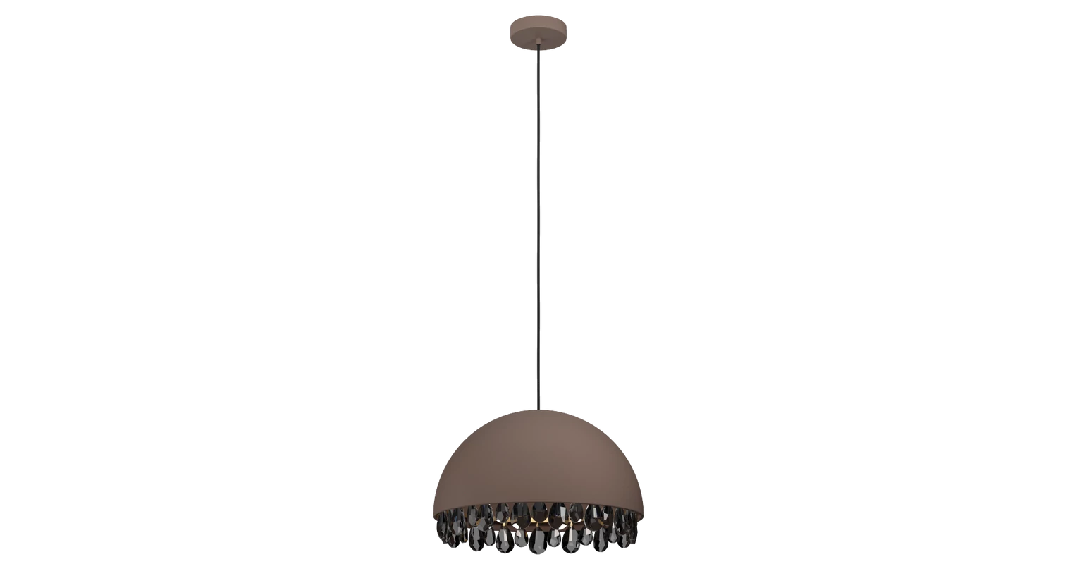 EGLO 39948 Gaetano 2 függesztett lámpa, barna-fekete, 1xE27 foglalattal