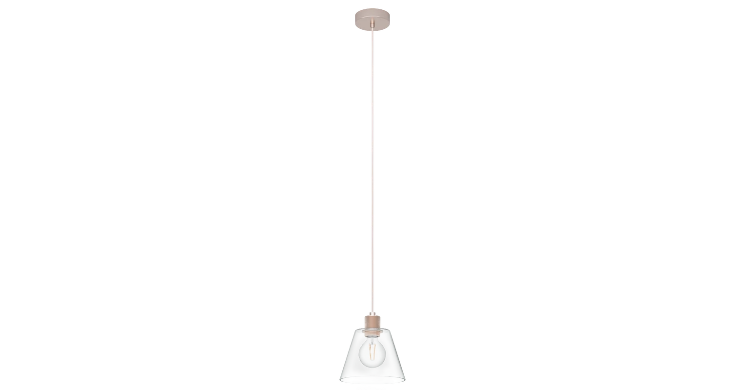 EGLO 43631 Copley függesztett lámpa, rosegold