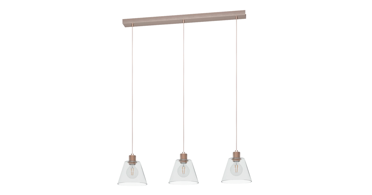 EGLO 43632 Copley függesztett lámpa, rosegold