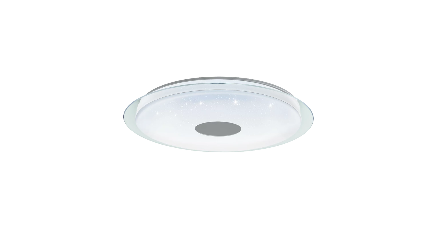 EGLO 900006 Lanciano-Z szabályozható mennyezeti LED lámpa 77 cm csillám hatású, fehér-króm