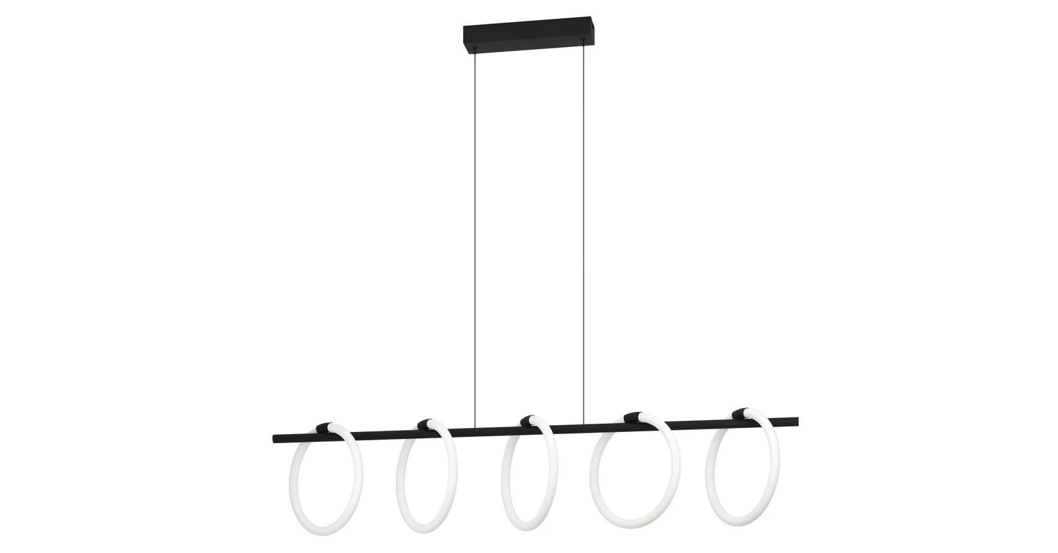 EGLO 900563 LED függ./5 3000K fek/fehér Caranacoa