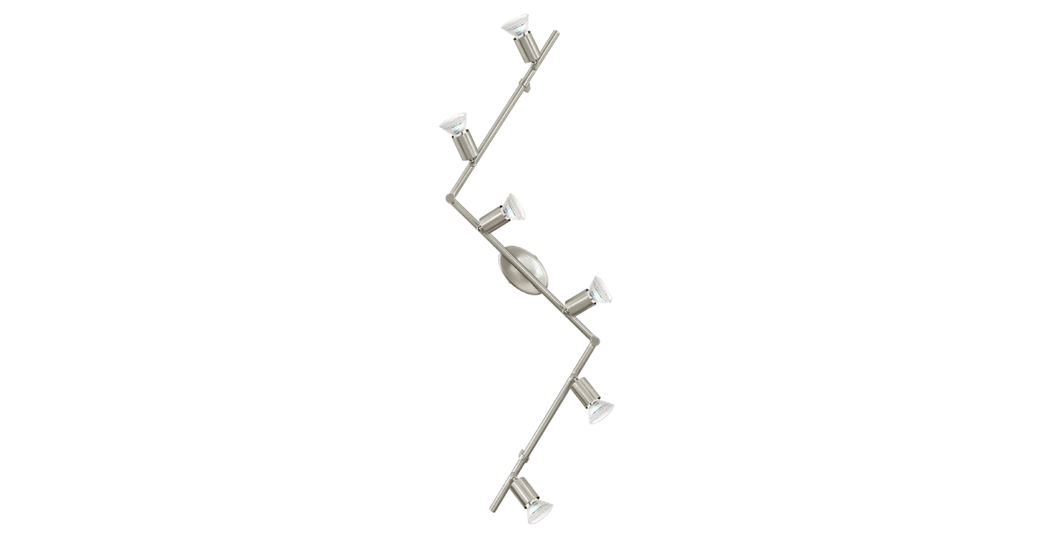 EGLO 92599 LED-es mennyezeti GU10 6x3W matt nikkel Buzz LED