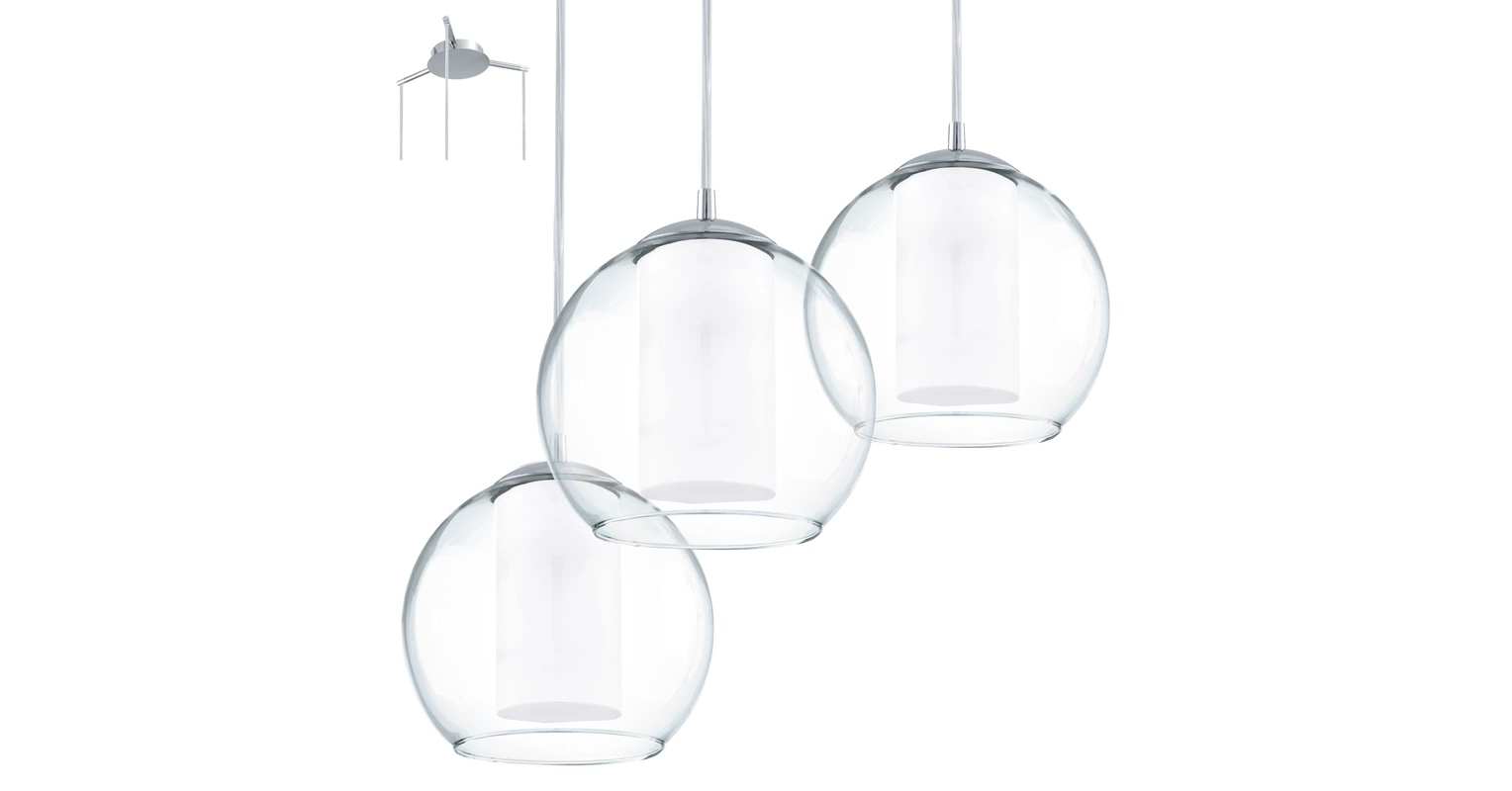 EGLO 92762 Bolsano függeszték 3xE27 max.60W IP20