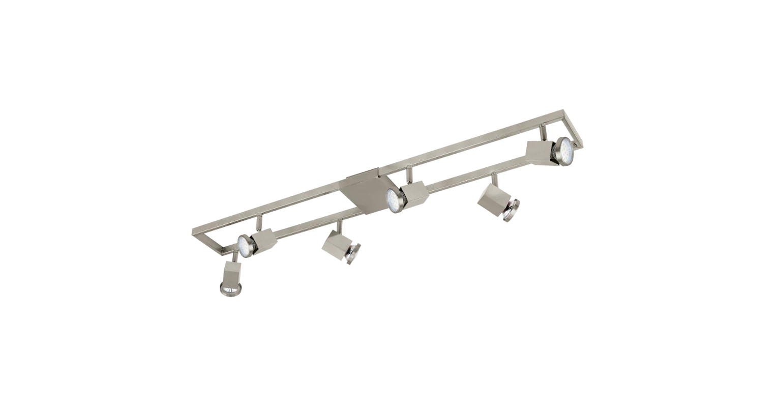EGLO 93679 LED-es mennyezeti lámpa GU10 6x5W matt nikkel 94x12cm Zeraco