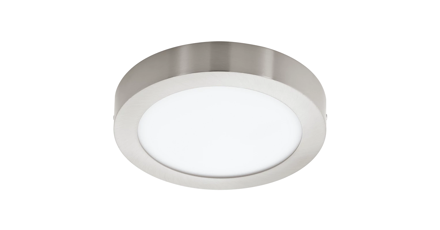 EGLO 96677 Fueva-C 15, 6W 2000lm szabályozható (2700-6500K) + RGB (színváltós) mennyezeti LED panel nikkel IP20 225mm (9002759966775)