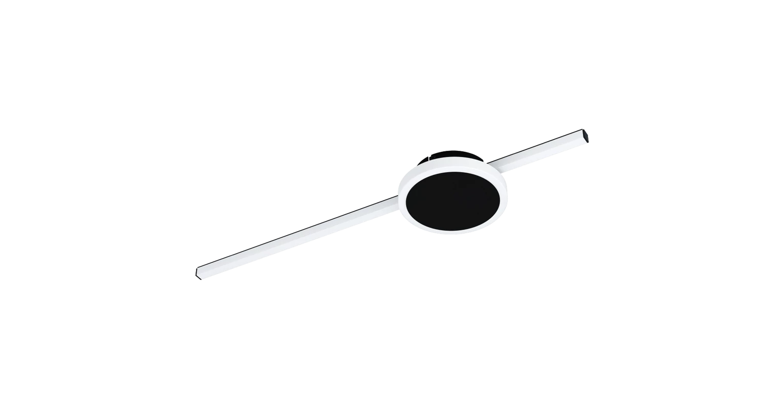 EGLO 99608 Sarginto mennyezeti LED lámpa 59x14cm, fekete-fehér