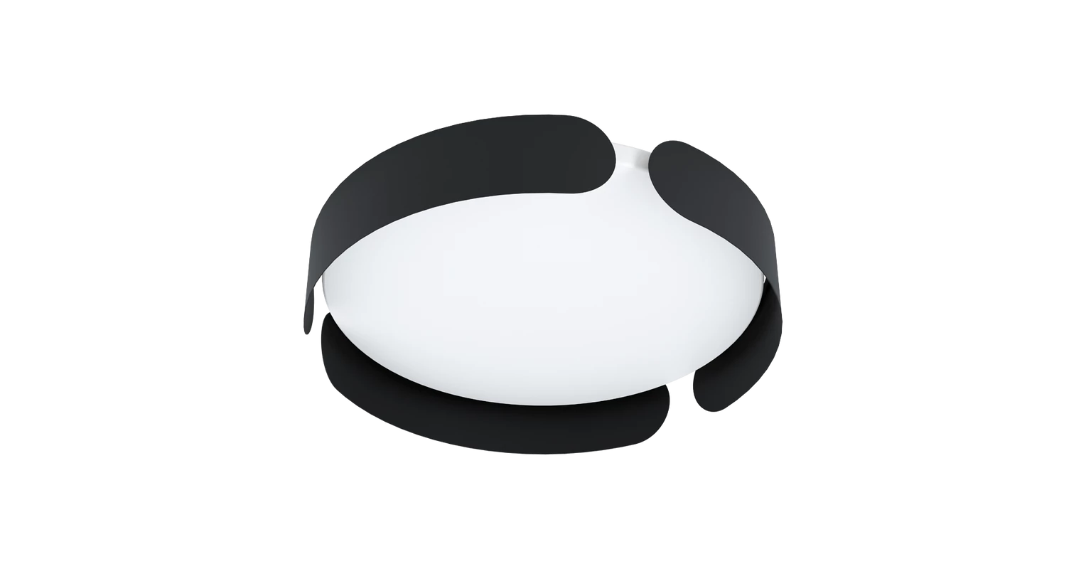 EGLO 99621 Valcasotto mennyezeti LED lámpa 37cm, fekete-fehér