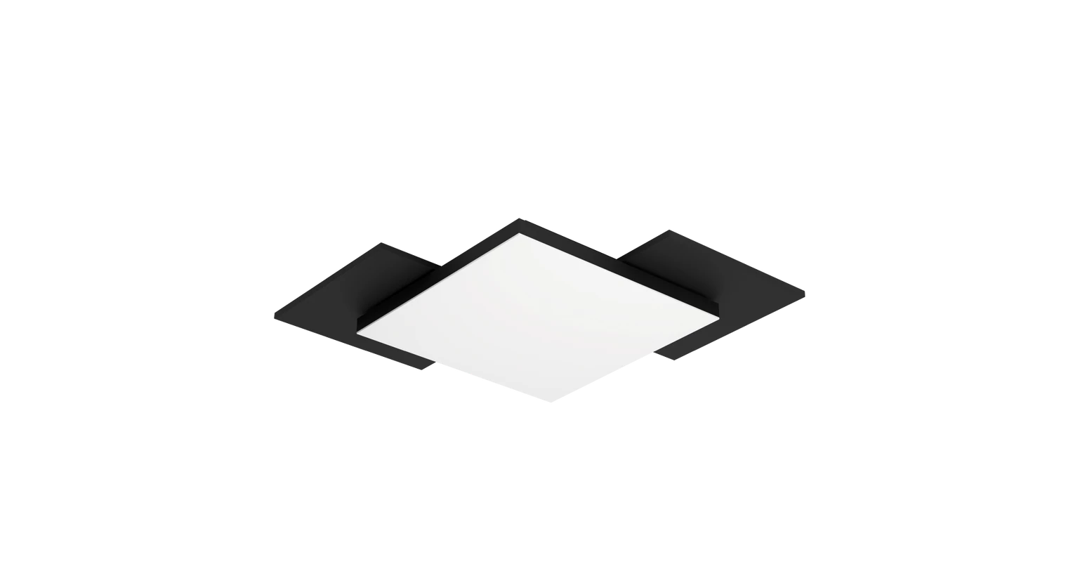 EGLO 99655 Tamuria mennyezeti LED lámpa 28,5x28,5 cm, fekete-fehér