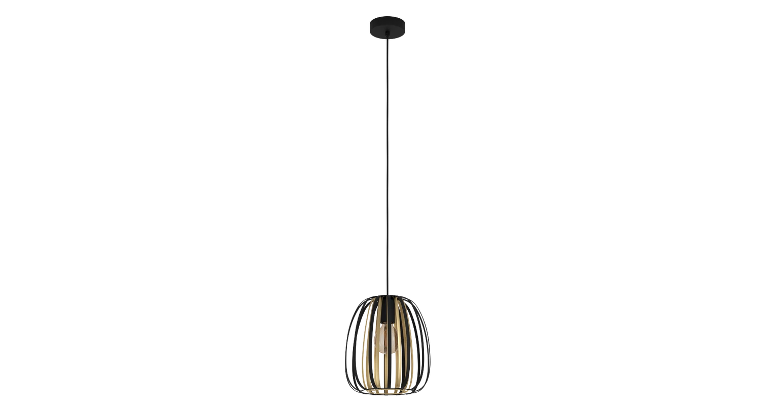 EGLO 99665 Encinitos függesztett lámpa 25,5 cm, fekete-arany